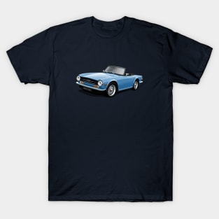 Triumph TR6 in light blue T-Shirt
